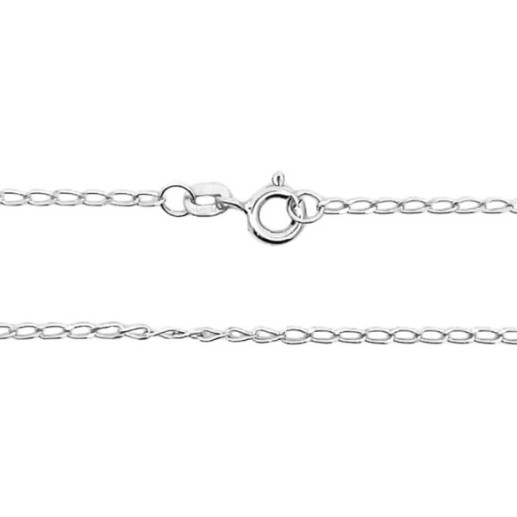 Cadena 45cm Bilbao Oro Blanco 18K 1.6mm - Goldketten 2