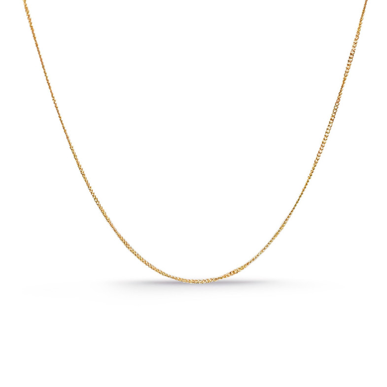 Cadena Oro Barbada 18k 60cm 0.8mm - Cadenas de Oro Hombre