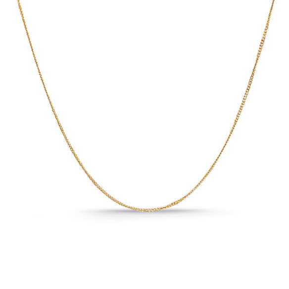 Cadena Oro Barbada 18k 60cm 0.8mm - Cadenas de Oro Hombre