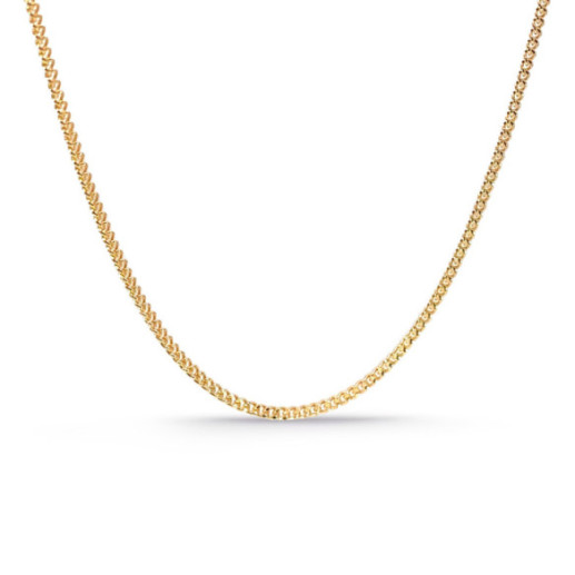 18K Gold Barbada Chain 60 cm 1.4 mm - Gold Chains for Men
