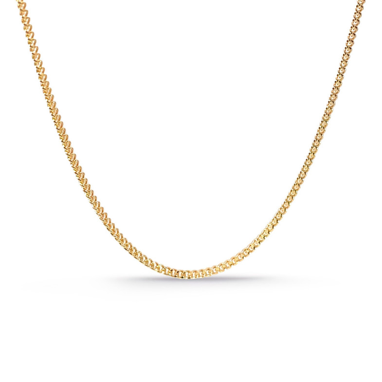 Cadena Barbada Oro 18k 60cm 1.4mm - Cadenas de Oro Hombre
