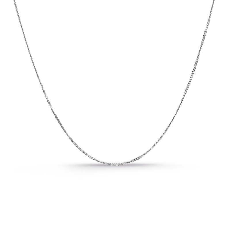 Cadena Oro Blanco Barbada 18k 60cm 0.8mm - Catene d'oro uomo