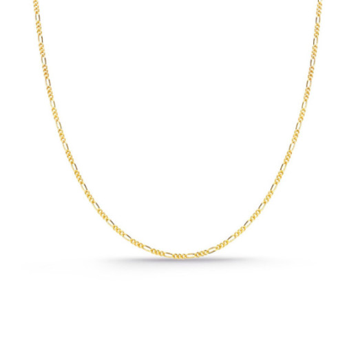 Cadena Oro 18k Figaro 1x3 60cm 1.3mm - Goldketten