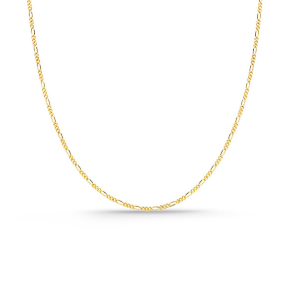 Cadena Oro 18k Figaro 1x3 60cm 1.3mm - CADENAS DE ORO