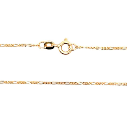 Cadena Oro 18k Figaro 1x3 60cm 1.3mm - Goldketten 2