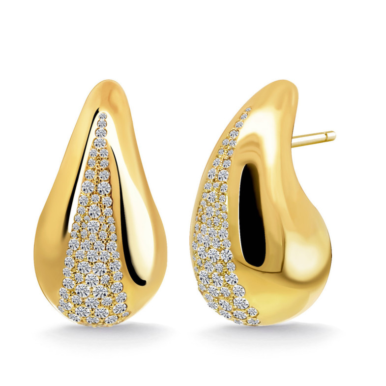Pendientes Gota Agua Nochentera Diamantes - kurze