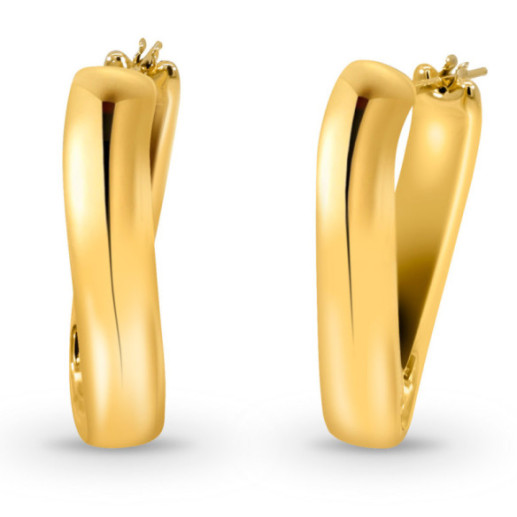 Nochentera Square Hoop Earrings 37mm - Short
