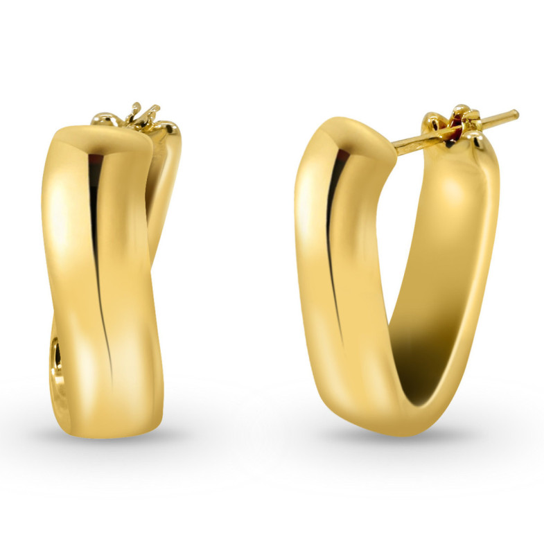 Pendientes Aro Cuadrado Nochentera 25mm - almofadas