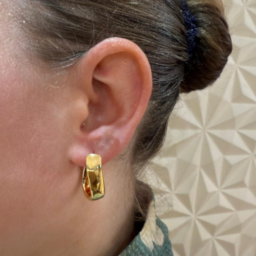 Pendientes Aro Cuadrado Nochentera 25mm - almofadas 2