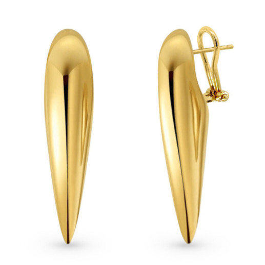 Pendientes Oro Pincho Nochentera 45mm - Goldohrringe