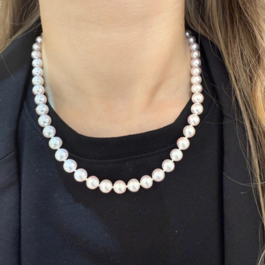 Collar Perlas Akoya 7.5-8mm Cultivadas Naturales - Pearl-Halsketten 2