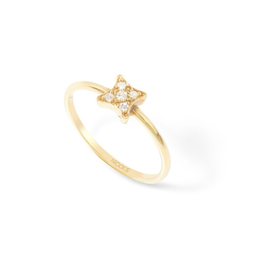 Diamond Ring Star Mini Detalhes Star - Anéis Outras pedras preciosas
