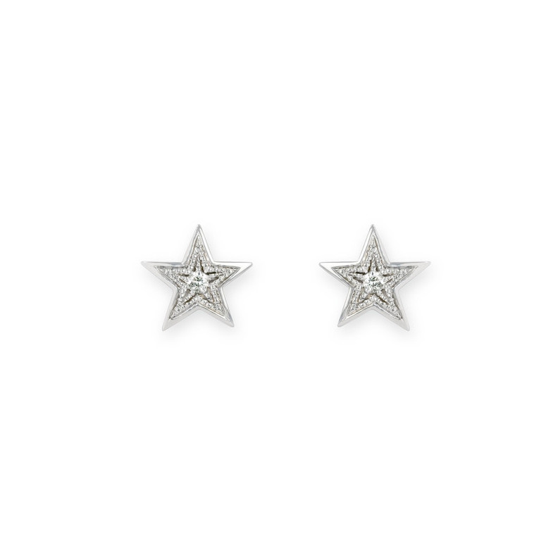 Star earrings 0.04ct MINI DETAILS - Diamond Earrings