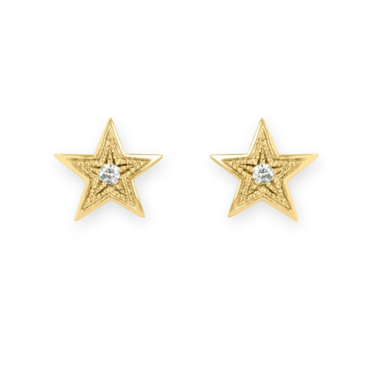 Pendientes Estrella Mini Details 0.04Ct - Boucles d'oreilles en diamant