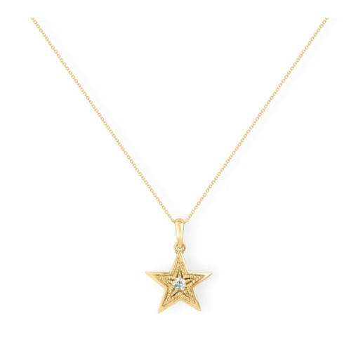 Colar Estrela Mini Detalhes - Pingentes de diamantes