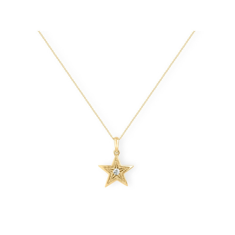 MINI Star Necklace DETAILS - Diamond pendants