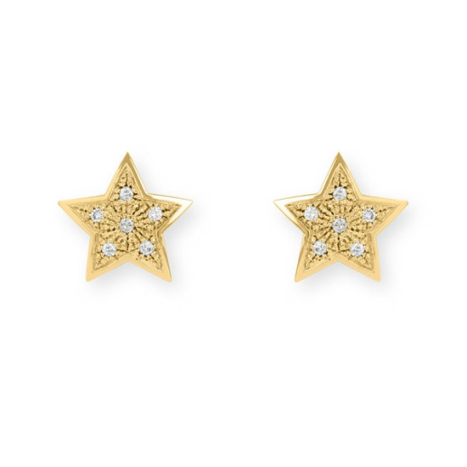 Pendientes Estrella Mini Details 0.25Ct - Pendientes de Diamantes