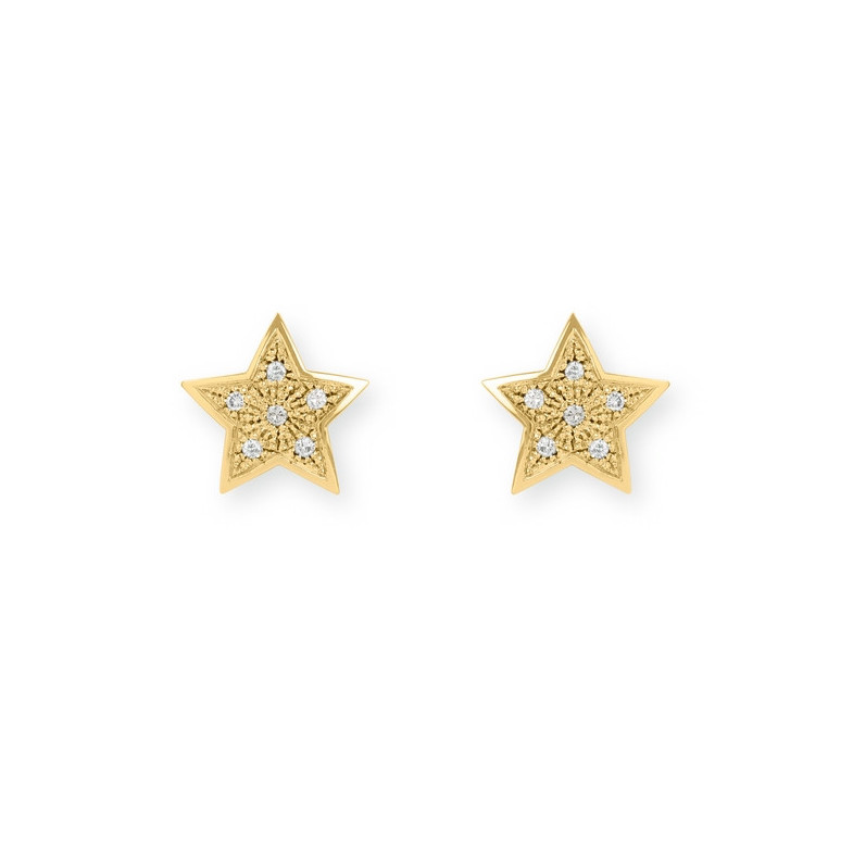 Pendientes Estrella Mini Details 0.25Ct - Pendientes de Diamantes