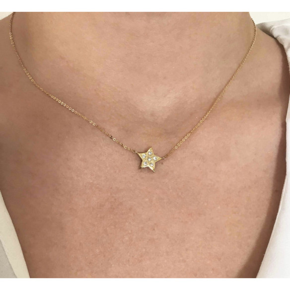 Collar Estrella Mini Details - Colliers diamant