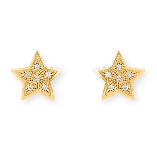 Pendientes Estrella Mini Details 0.25Ct - Pendientes de Diamantes