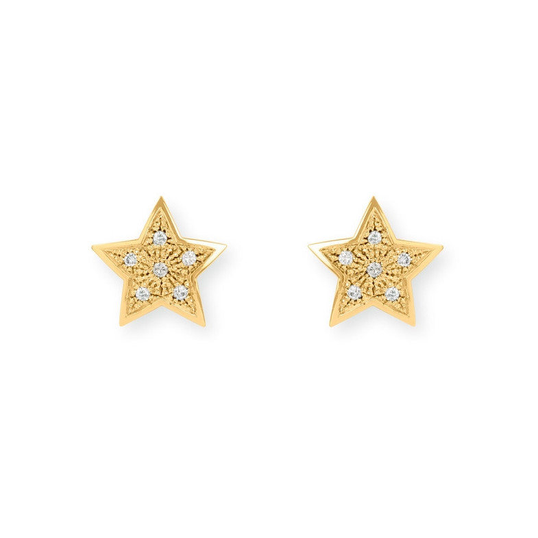 Pendientes Estrella Mini Details 0.25Ct - Pendientes de Diamantes