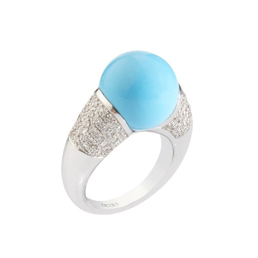 Anillo Turquesa Ball - Joyas