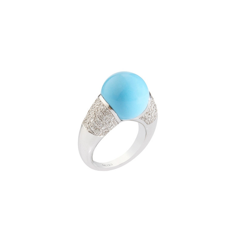 Anillo Turquesa Ball - Joyas