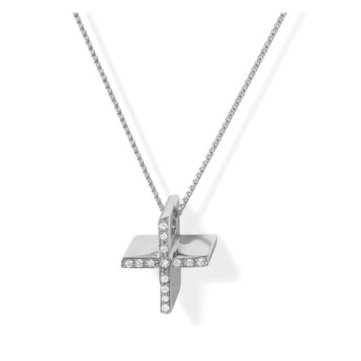 Cruz Oro Diamantes Catholic Sign - Croix de diamant