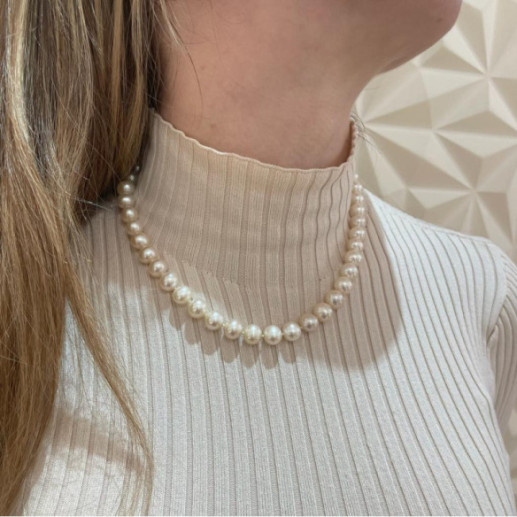 Collar Perlas 9-9.5mm Cultivadas Naturales - Collares de Perlas 2
