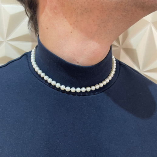 Collar Perlas 7-7.5mm Cultivadas Naturales - Colliers de perles 2