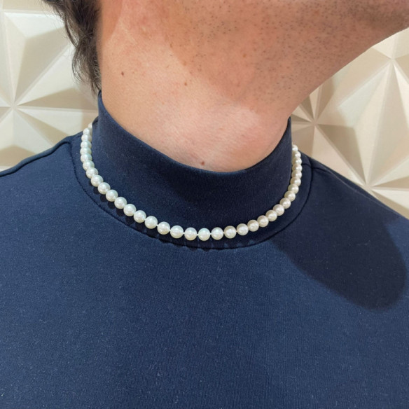 Collar Perlas 7-7.5mm Cultivadas Naturales - Colliers de perles