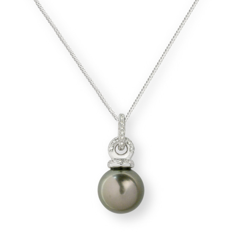 Ciondolo Perla Tahiti Hoop - Collane di diamante