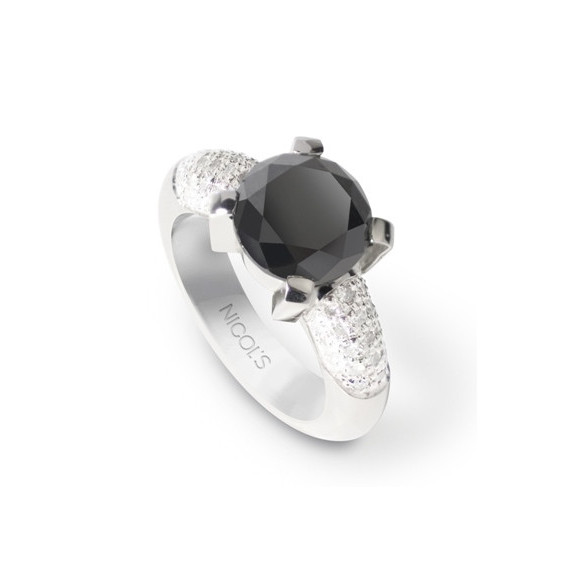 Madonna Black Power Black Diamond Ring 4.50Ct - Platinum Rings