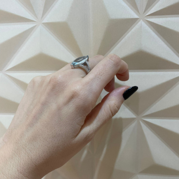 Anillo Aguamarina Marquise - Anillos Otras Piedras Preciosas