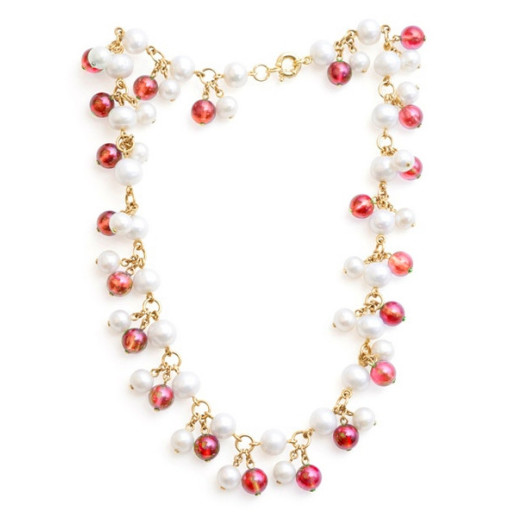 Collar Pearls Lady - Collares de Piedras Rojas