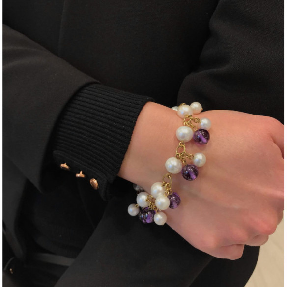 Pérolas senhora pulseira - Pulseiras de pérola