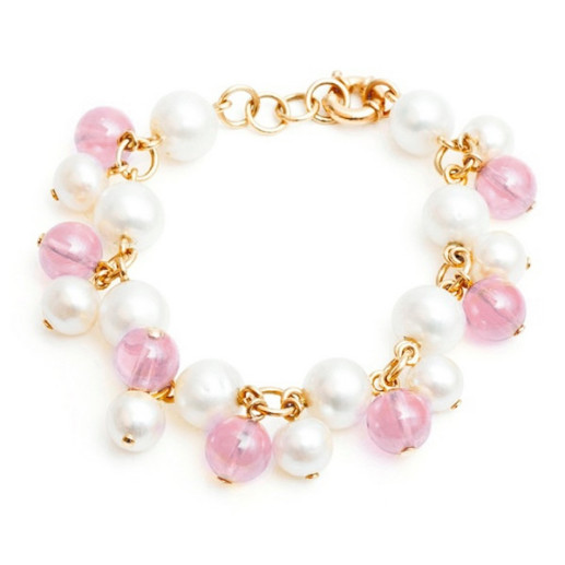 Pulsera Perlas Y Cuarzo Pearls Lady - Pulseras de Perlas