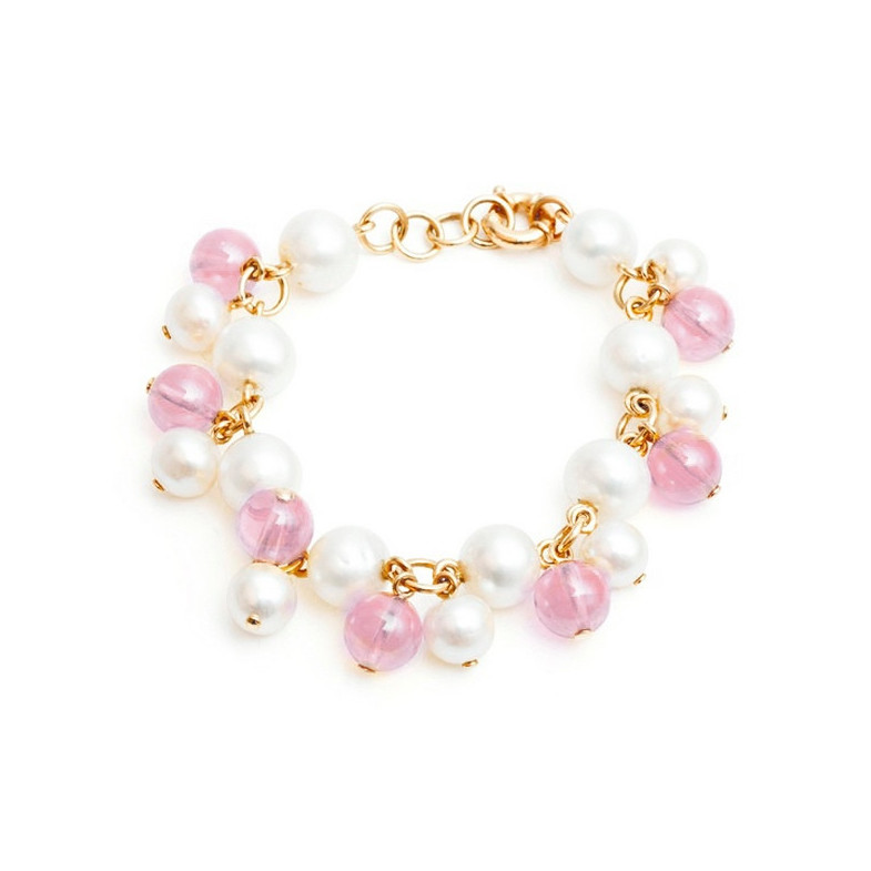 Perle e quarzo Bracciale Lady - Braccialetti di perle