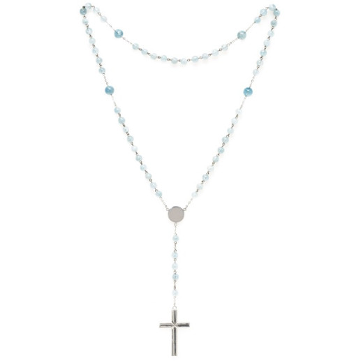 Collar Rosario Aguamarina - COLLARES