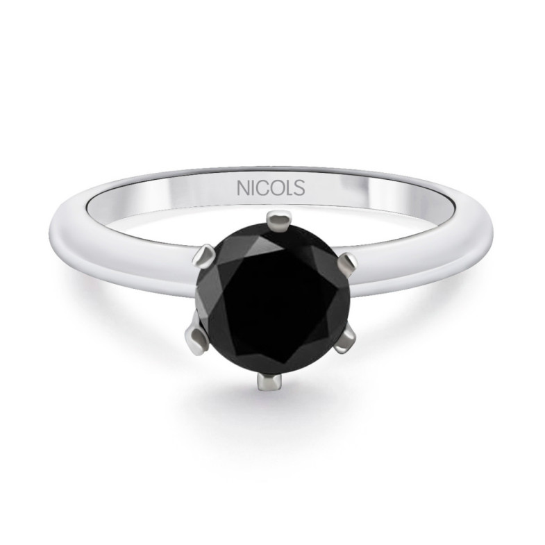 Schwarze Leistung Ein schwarzer Diamantring - moderne Designs