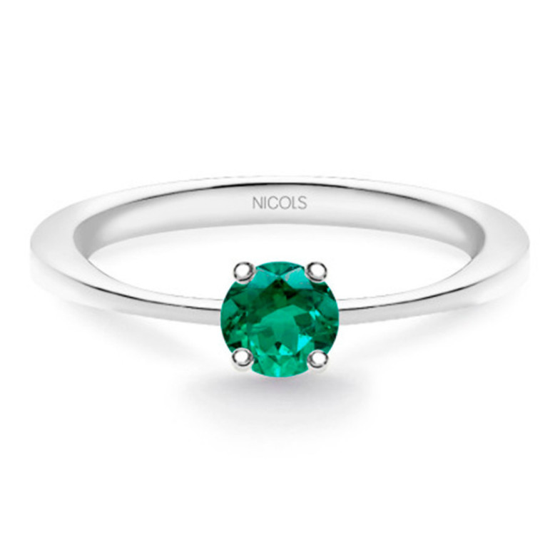 Isabella Emerald Solitaire Ring 0.20ct - Rings