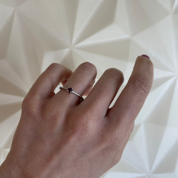 Anillo Solitario Rubi Isabella 0.20Ct - Anillos de Rubí