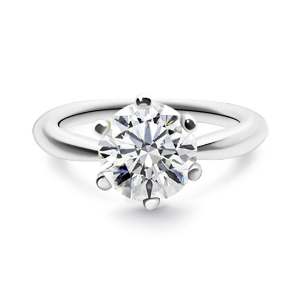 Alexia Three Carat Diamond Ring White Gold - Diamond Rings Major 2 CT