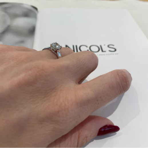 Megan Engagement Ring in White Gold, 1.15 Ct Diamond 99928387011 - Brilliant Cut 2