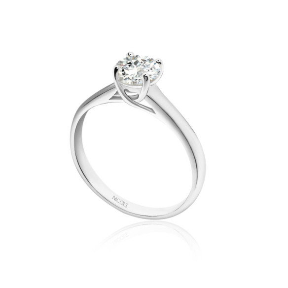 Megan Engagement Ring in White Gold, 1.15 Ct Diamond 99928387011 - Brilliant Cut
