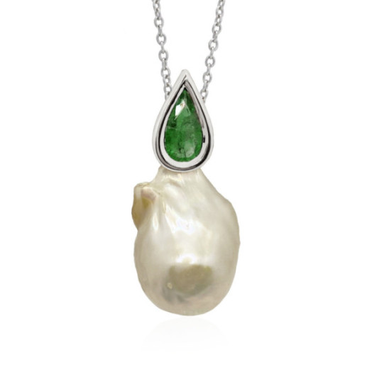 Colgante Perla Barroca Vintage Pearls - Colgantes de Piedras Verde