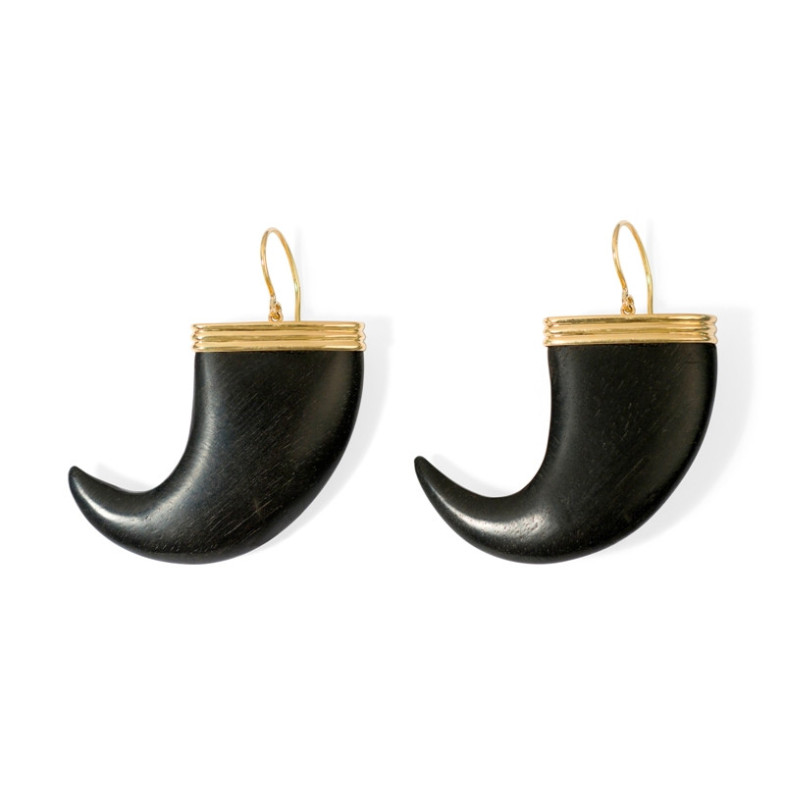 Pendientes Uña León Corazón Salvaje - Pendientes Otras Piedras de Colores