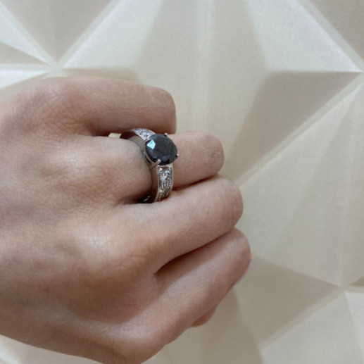 Anillo Diamante Negro Amelie - Alta Joyería 2