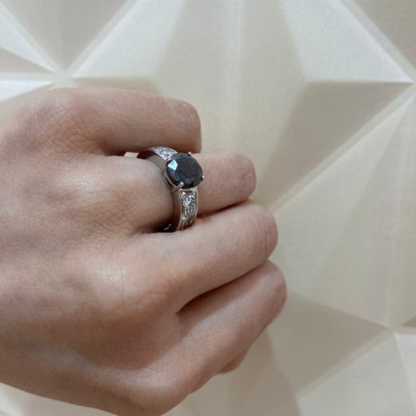 Anello Amelie con diamante nero - Alti gioielli