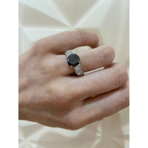 Anillo Diamante Negro Amelie - Bijoux élevés 2